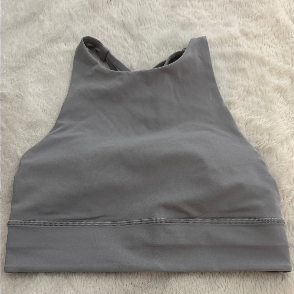 Lululemon Gray High Neck Women's Sports Bra